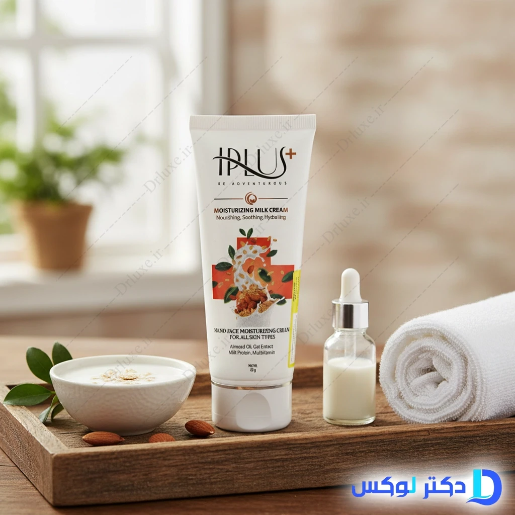 کرم مرطوب کننده روغن بادام و جو دوسر آی پلاس 60 میلی‌لیتر